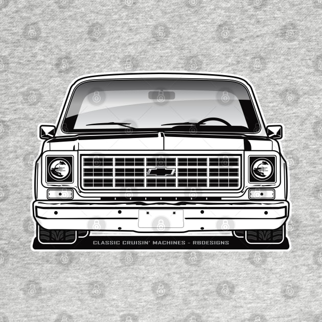 1977-1978 Squarebody Chevrolet C10 Blazer Suburban BW by RBDesigns